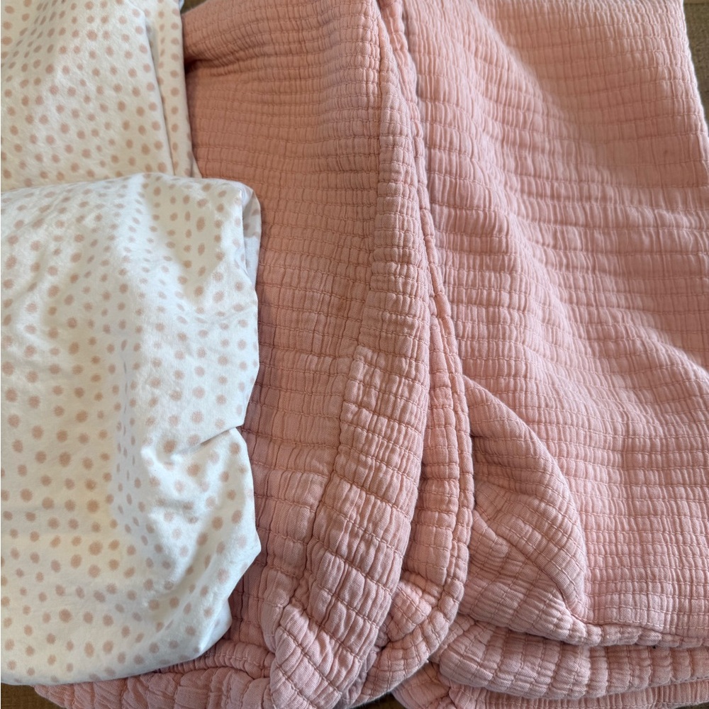 Pottery Barn/West Elm/Mushie Nursery Linens - Crib Sheets & Changing Pad Cover - Picture 4 of 7